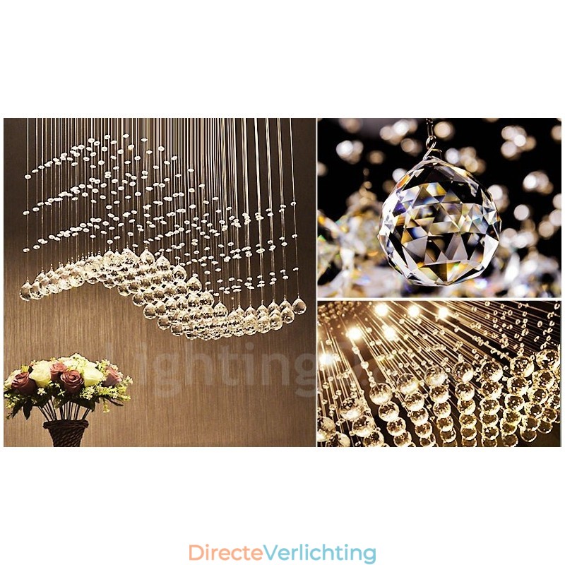 Moderne kristallen plafond hanglamp binnen kroonluchter verlichting lampen armaturen