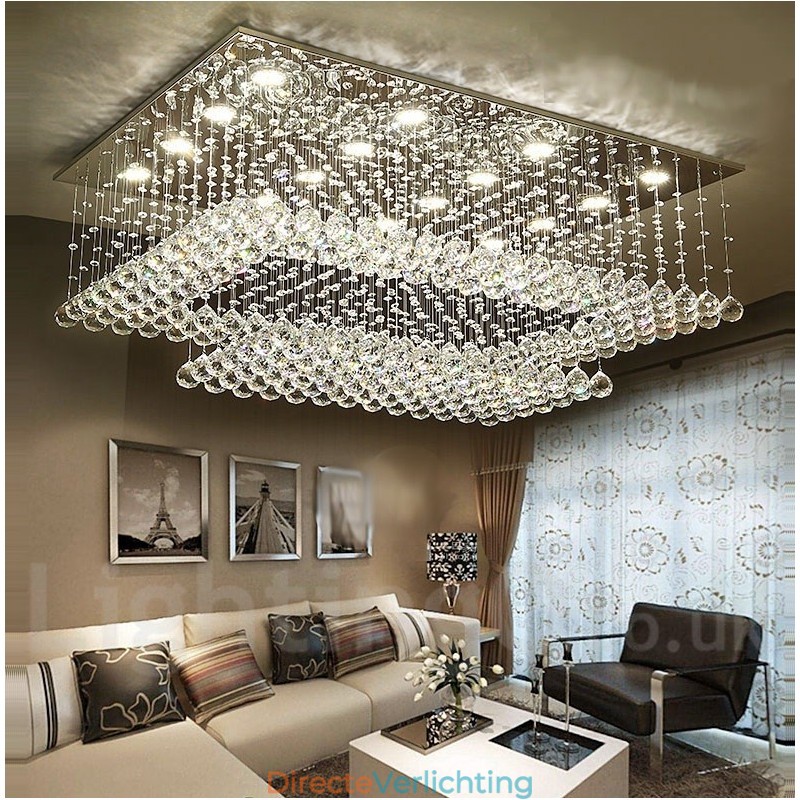 Moderne kristallen plafond hanglamp binnen kroonluchter verlichting lampen armaturen