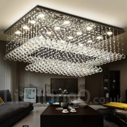 Moderne kristallen plafond hanglamp binnen kroonluchter verlichting lampen armaturen