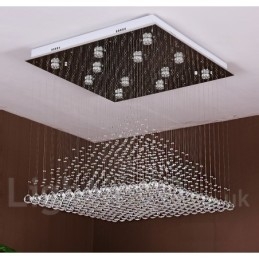 Moderne kristallen plafond hanglamp binnen kroonluchter verlichting lampen armatuur