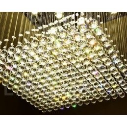 Moderne kristallen plafond hanglamp binnen kroonluchter verlichting lampen armatuur
