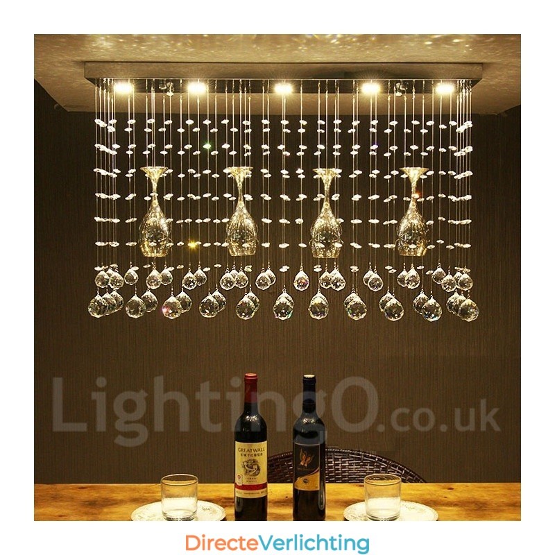 5 lampen moderne kristallen plafond hanglamp binnen kroonluchter verlichting lampen armatuur
