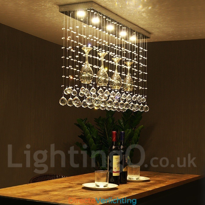 5 lampen moderne kristallen plafond hanglamp binnen kroonluchter verlichting lampen armatuur
