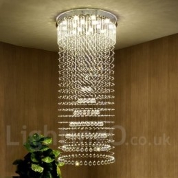 Moderne kristallen plafond hanglamp binnen kroonluchter verlichting lampen armaturen