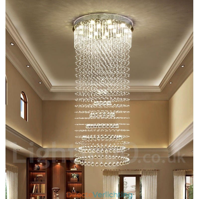 Moderne kristallen plafond hanglamp binnen kroonluchter verlichting lampen armaturen