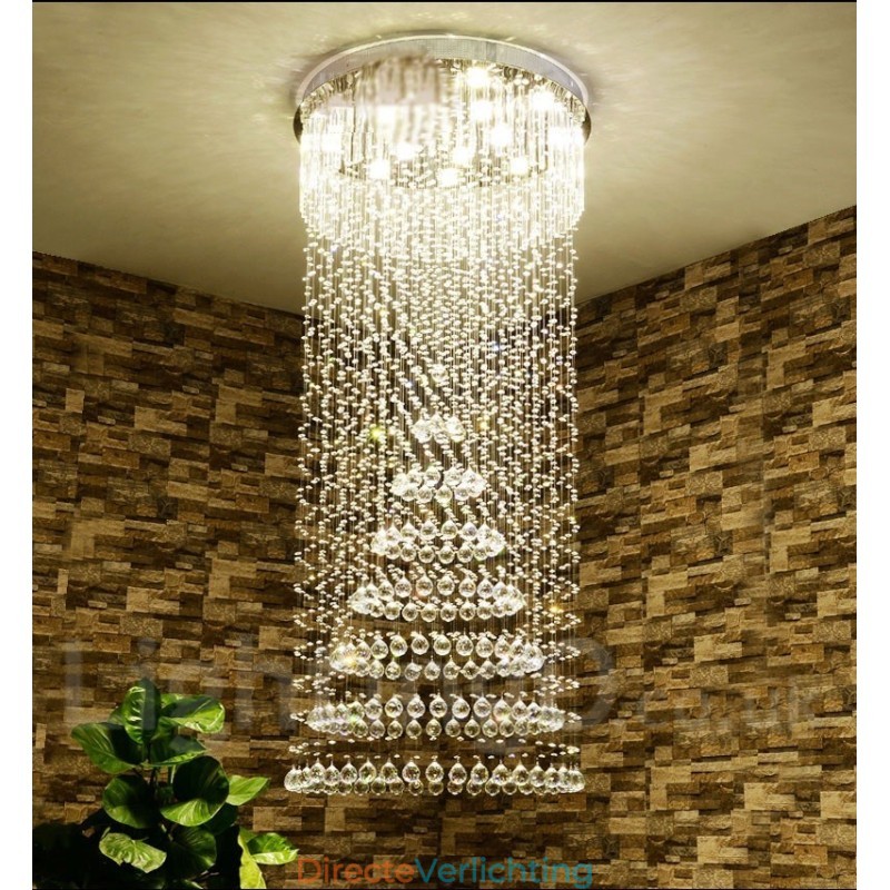Moderne kristallen plafond hanglamp binnen kroonluchter verlichting lampen armaturen