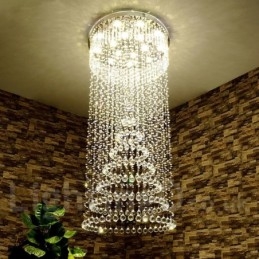 Moderne kristallen plafond hanglamp binnen kroonluchter verlichting lampen armaturen