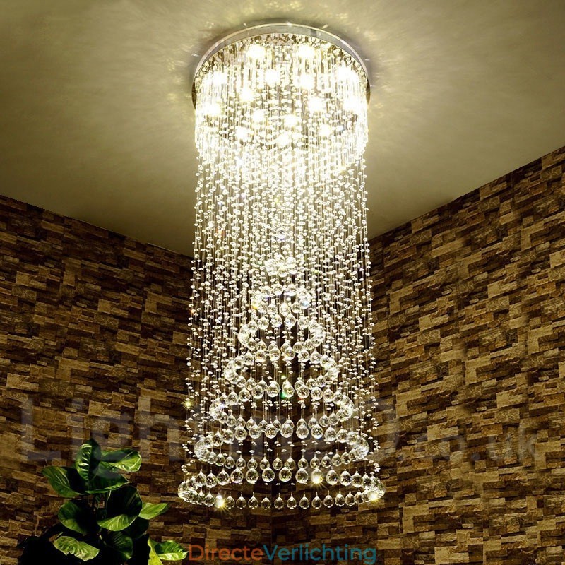 Moderne kristallen plafond hanglamp binnen kroonluchter verlichting lampen armaturen