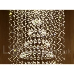 Moderne kristallen plafond hanglamp binnen kroonluchter verlichting lampen armaturen