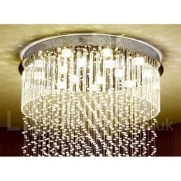 Moderne kristallen plafond hanglamp binnen kroonluchter verlichting lampen armaturen