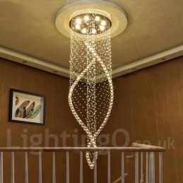 Extra grote moderne kristallen plafond hanglamp binnen kroonluchter verlichting lampen armaturen