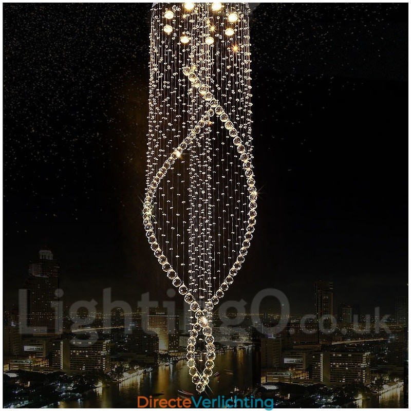 Extra grote moderne kristallen plafond hanglamp binnen kroonluchter verlichting lampen armaturen