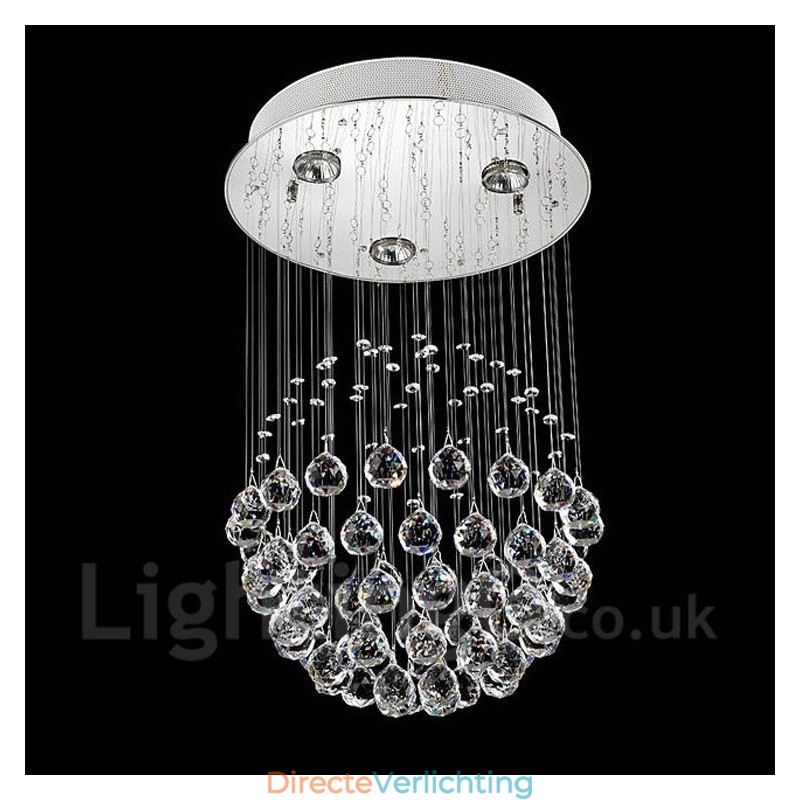 3 Lichts Moderne Kristallen Plafond Hanglamp Binnen Kroonluchter Verlichting Lampen Armaturen