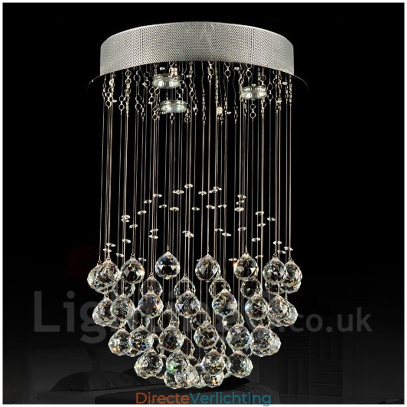 3 Lichts Moderne Kristallen Plafond Hanglamp Binnen Kroonluchter Verlichting Lampen Armaturen