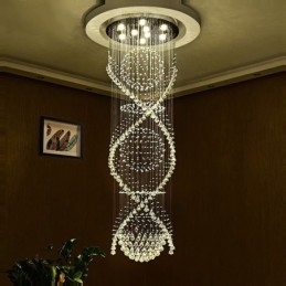 Extra Lengte 5 Meter Moderne Kristallen Plafond Hanglamp Binnen Kroonluchter Verlichting Lampen Armaturen