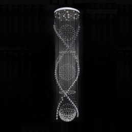 Extra Lengte 5 Meter Moderne Kristallen Plafond Hanglamp Binnen Kroonluchter Verlichting Lampen Armaturen