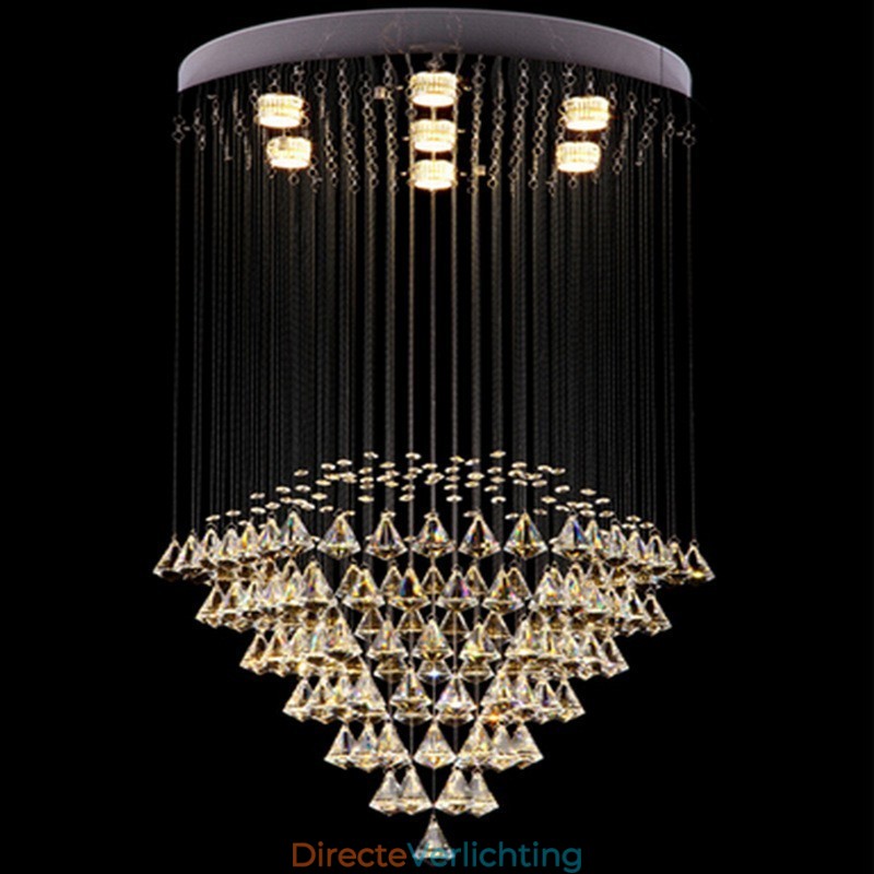 7 lampen moderne kristallen plafond hanglamp binnen kroonluchter verlichting lampen armaturen