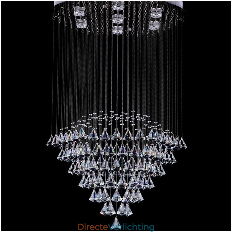 7 lampen moderne kristallen plafond hanglamp binnen kroonluchter verlichting lampen armaturen