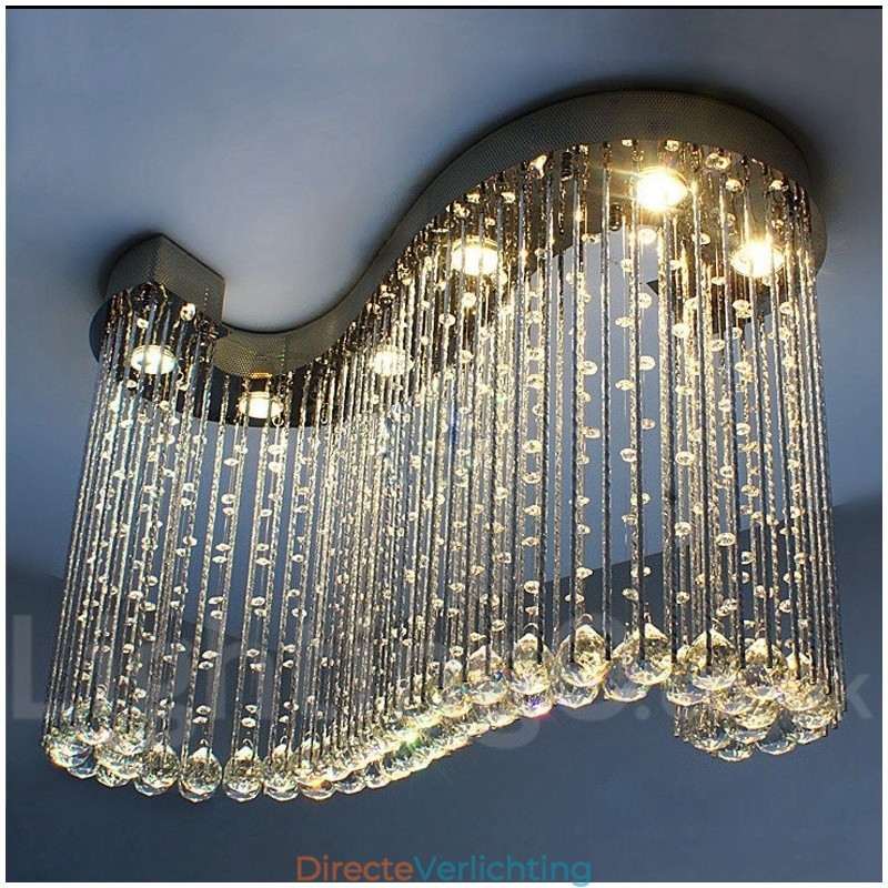 6 lampen moderne kristallen plafond hanglamp binnen kroonluchter verlichting lampen armaturen