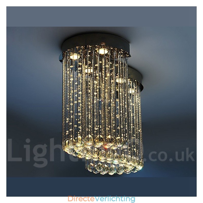 6 lampen moderne kristallen plafond hanglamp binnen kroonluchter verlichting lampen armaturen