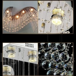 6 lampen moderne kristallen plafond hanglamp binnen kroonluchter verlichting lampen armaturen