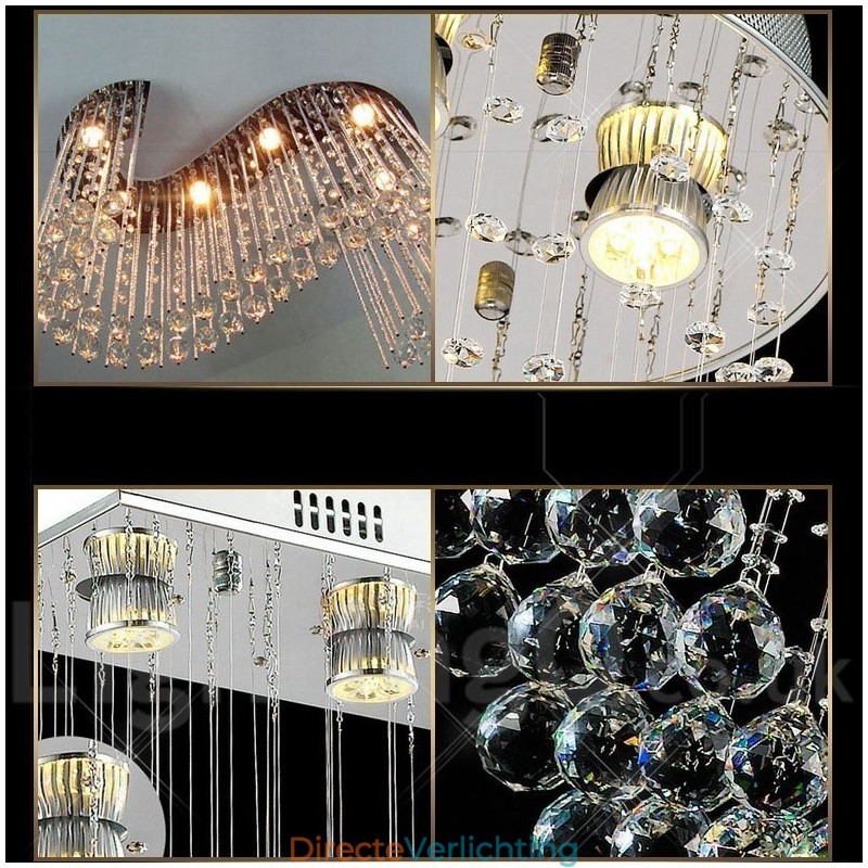 6 lampen moderne kristallen plafond hanglamp binnen kroonluchter verlichting lampen armaturen