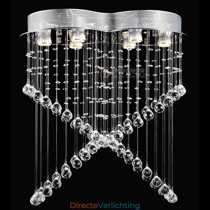 6 lampen moderne kristallen plafond hanglamp binnen kroonluchter verlichting lampen armaturen