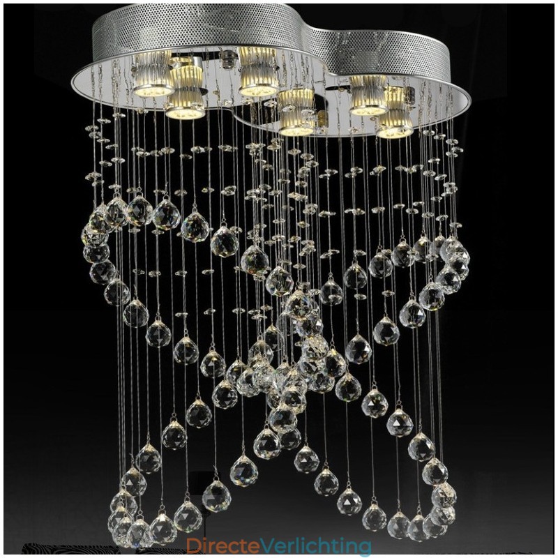 6 lampen moderne kristallen plafond hanglamp binnen kroonluchter verlichting lampen armaturen