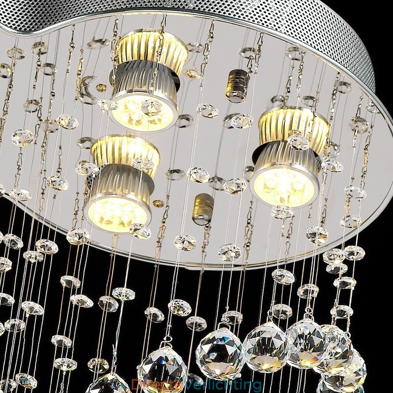 6 lampen moderne kristallen plafond hanglamp binnen kroonluchter verlichting lampen armaturen