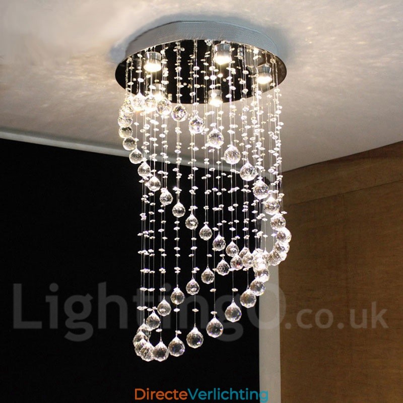 5 lampen moderne kristallen plafond hanglamp binnen kroonluchter verlichting lampen armaturen