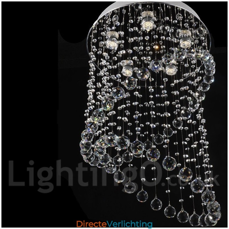 5 lampen moderne kristallen plafond hanglamp binnen kroonluchter verlichting lampen armaturen