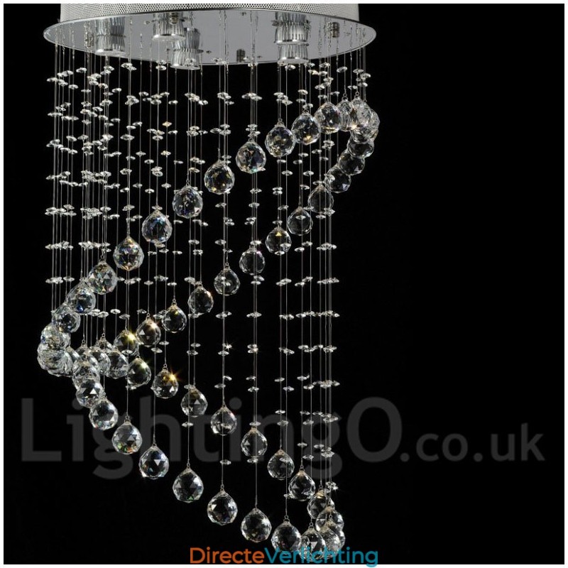 5 lampen moderne kristallen plafond hanglamp binnen kroonluchter verlichting lampen armaturen
