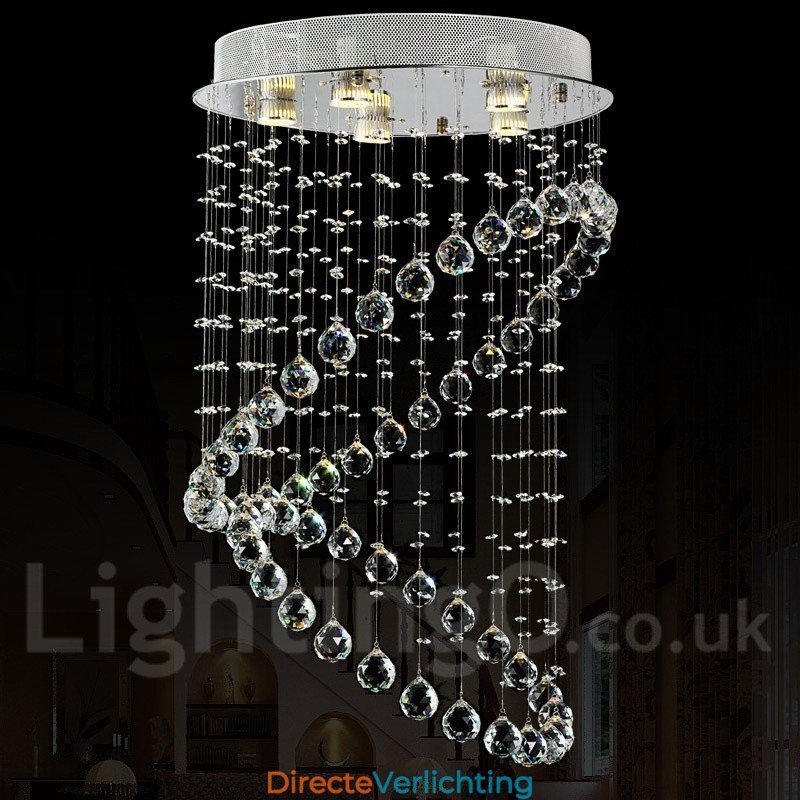 5 lampen moderne kristallen plafond hanglamp binnen kroonluchter verlichting lampen armaturen