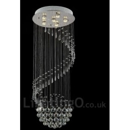 6 lampen moderne kristallen plafond hanglamp binnen kroonluchter verlichting lampen armaturen