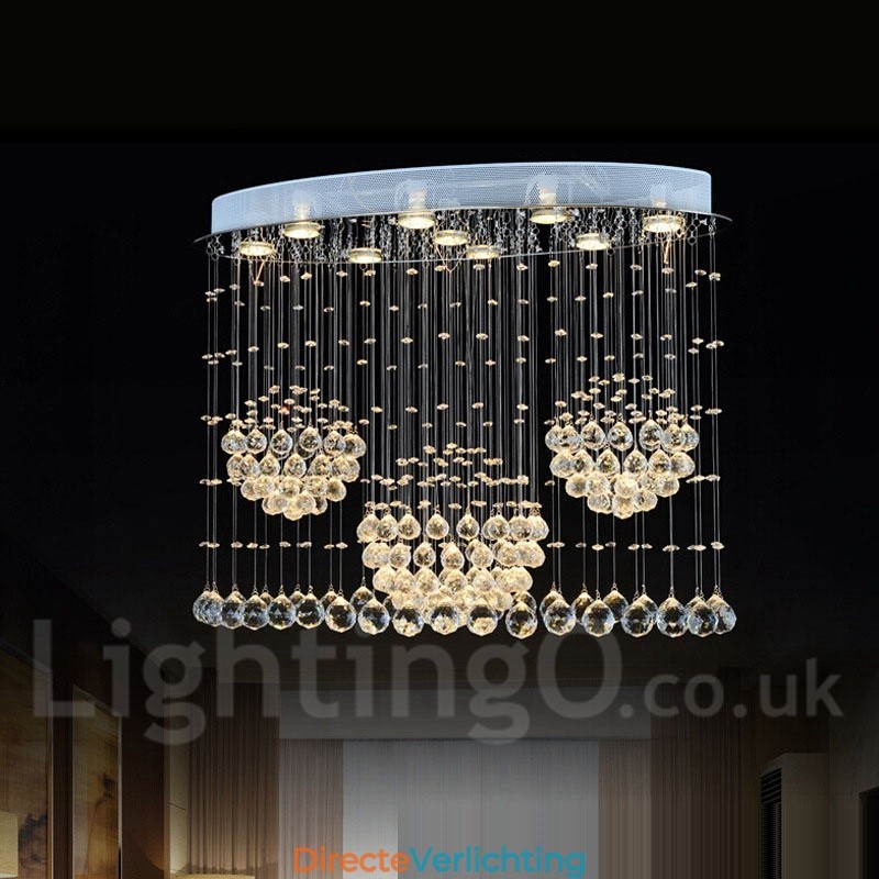 9 lampen moderne kristallen plafond hanglamp binnen kroonluchter verlichting lampen armaturen