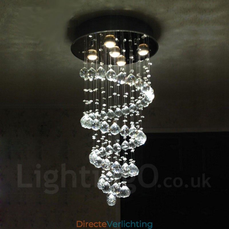 5 lampen moderne kristallen plafond hanglamp binnen kroonluchter verlichting lampen armaturen