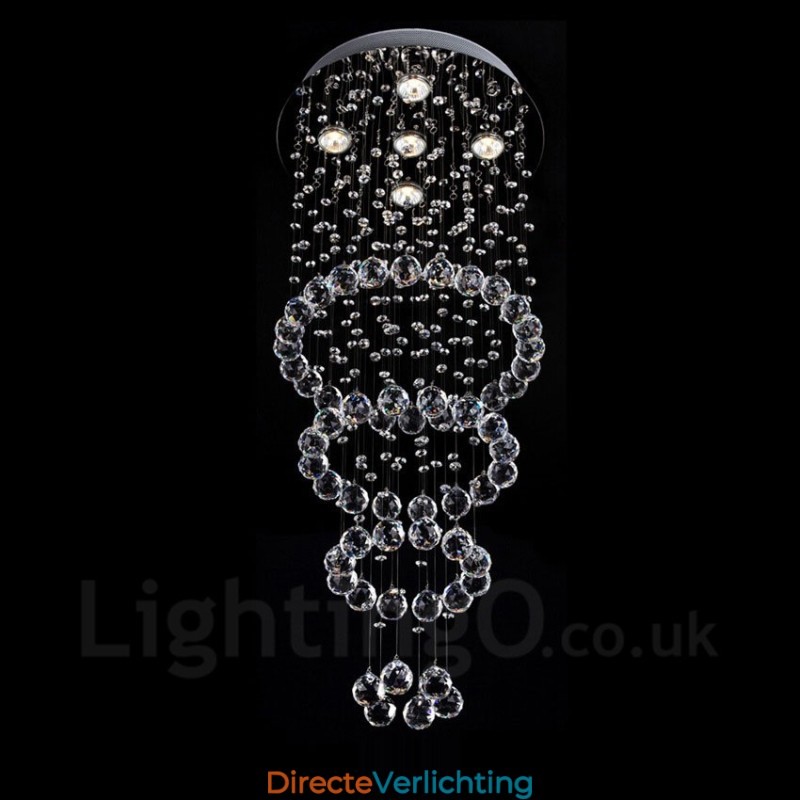 5 lampen moderne kristallen plafond hanglamp binnen kroonluchter verlichting lampen armaturen