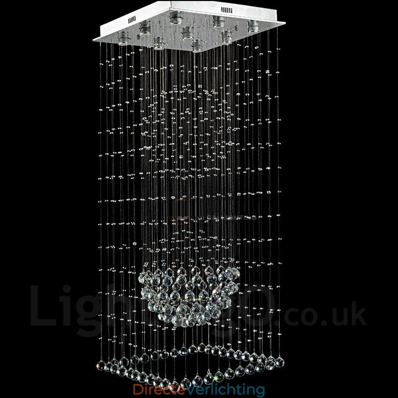 9 lampen moderne kristallen plafond hanglamp binnen kroonluchter verlichting lampen armaturen