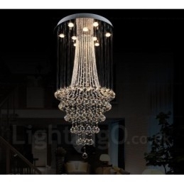 9 lampen moderne kristallen plafond hanglamp binnen kroonluchter verlichting lampen armaturen
