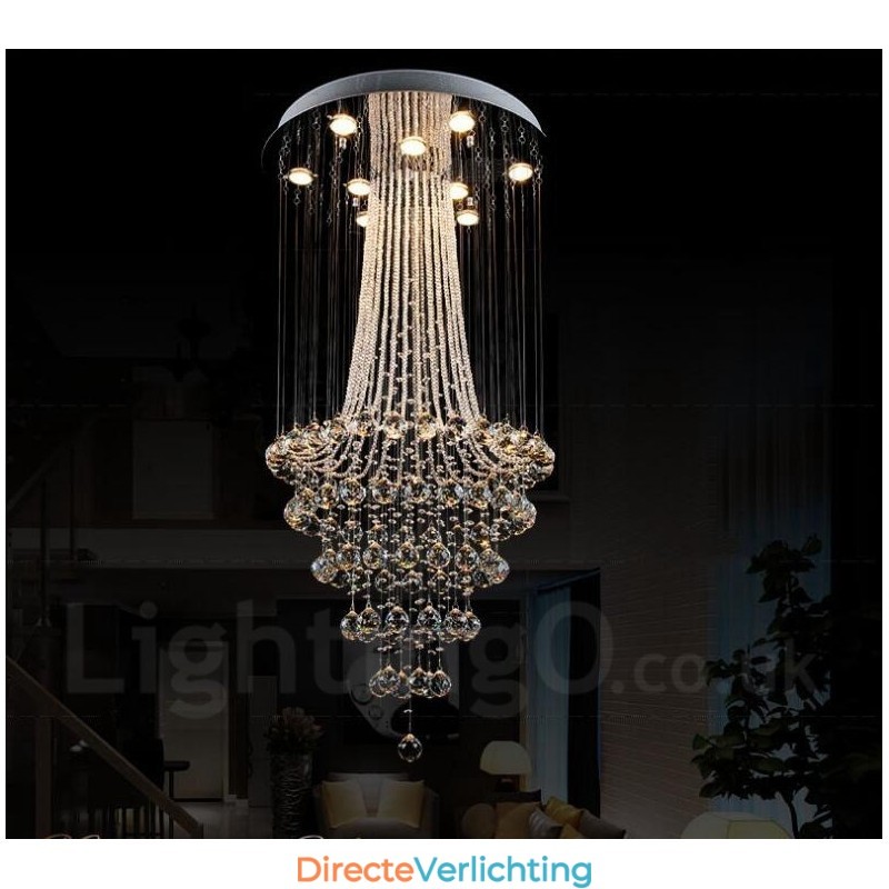 9 lampen moderne kristallen plafond hanglamp binnen kroonluchter verlichting lampen armaturen