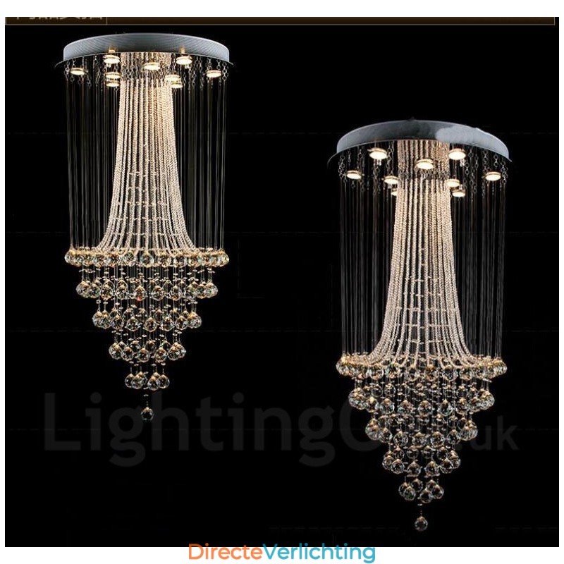 9 lampen moderne kristallen plafond hanglamp binnen kroonluchter verlichting lampen armaturen