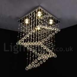 4 lampen moderne kristallen plafond hanglamp binnen kroonluchter verlichting lampen armaturen
