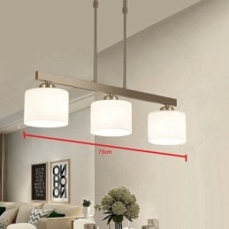 3 lampen moderne chromen hanglamp binnen kroonluchter thuis hangende verlichting lampen armaturen met glazen kappen