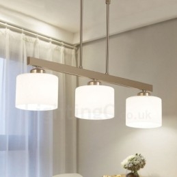 3 lampen moderne chromen hanglamp binnen kroonluchter thuis hangende verlichting lampen armaturen met glazen kappen