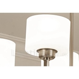 6 lampen moderne chromen hanglamp binnen kroonluchter thuis hangende verlichting lampen armaturen met glazen kappen