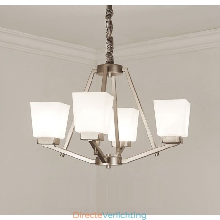 4 lampen Chromen hanglamp Binnen Moderne kroonluchter Thuis Hangende verlichting Lampen Armaturen met glazen kappen 4 lampen Chromen hanglamp Binnen Moderne kroonluchter Thuis Hangende verlichting Lampen Armaturen met glazen kappen