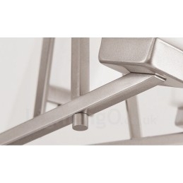 6 lampen Chromen hanglamp Binnen Moderne kroonluchter Thuis Hangende verlichting Lampen Armaturen met glazen kappen