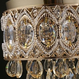 Gouden romantische champagne kristallen kroonluchter