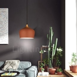1 Lichts Moderne Hedendaagse Hanglamp Hanglamp met Wit Rood Blauwe Kap