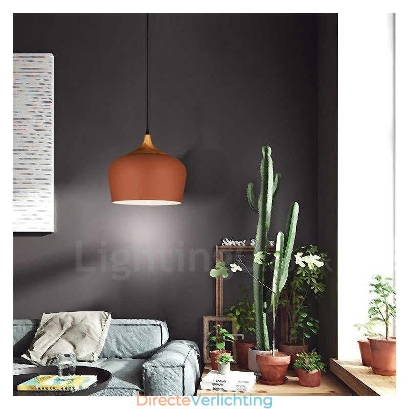 1 Lichts Moderne Hedendaagse Hanglamp Hanglamp met Wit Rood Blauwe Kap